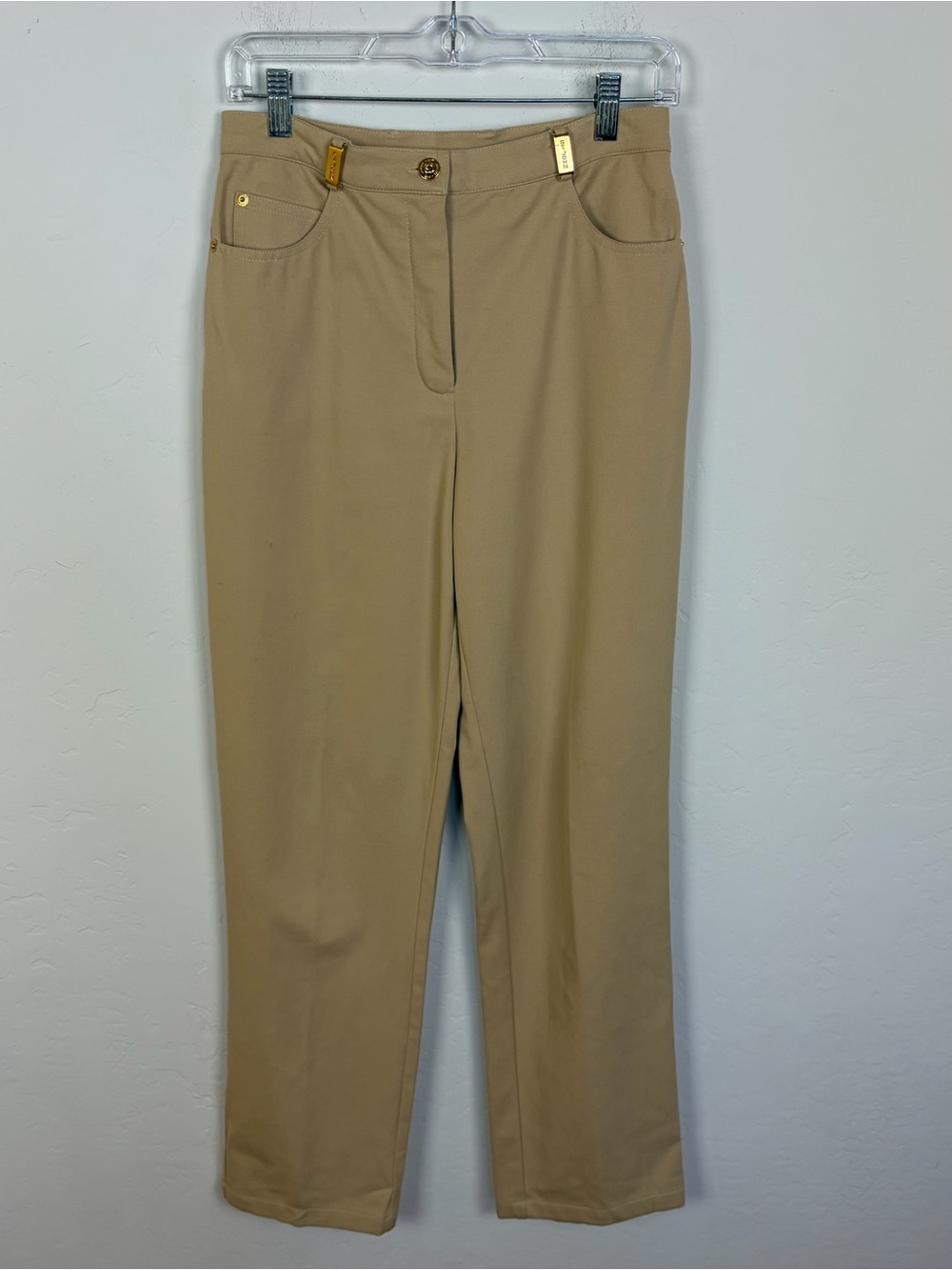 St. John Sport Tan Straight Leg Pants